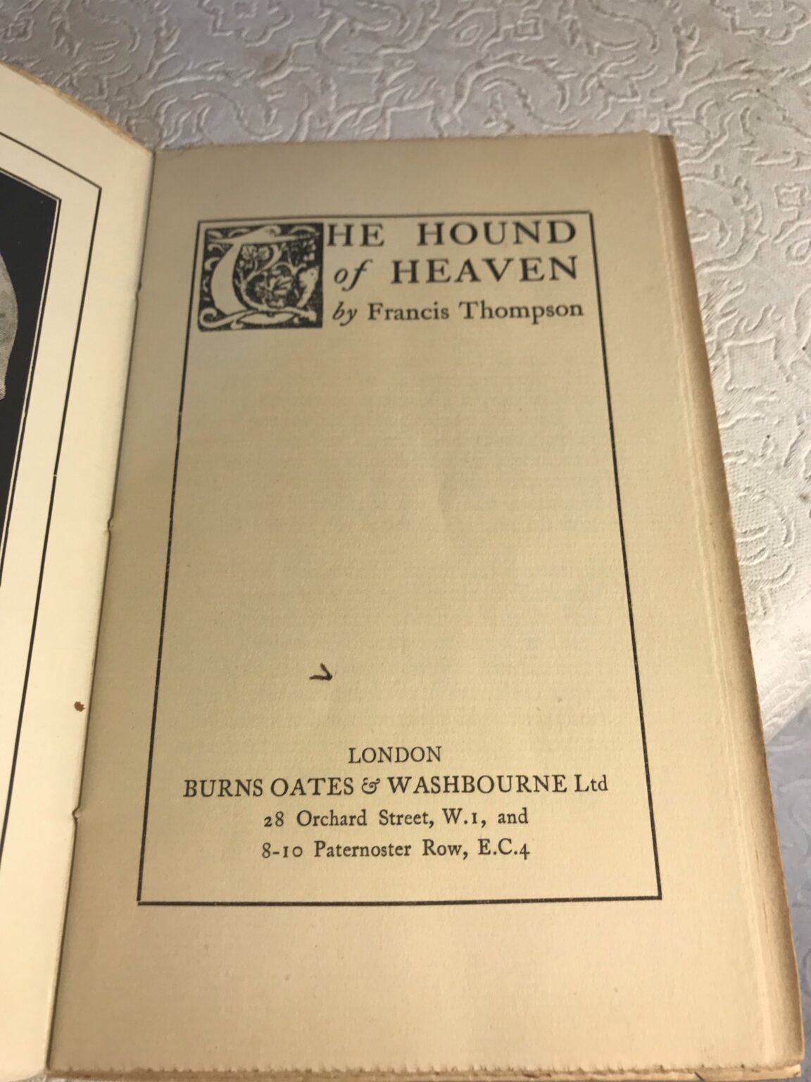 The Hound of Heaven, Francis Thompson Treasure Antique & Appraisers