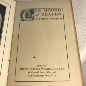 The Hound of Heaven, Francis Thompson