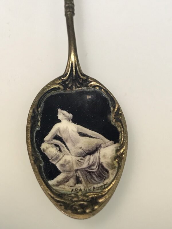 Continental Silver and Enameled Souvenir Spoon
