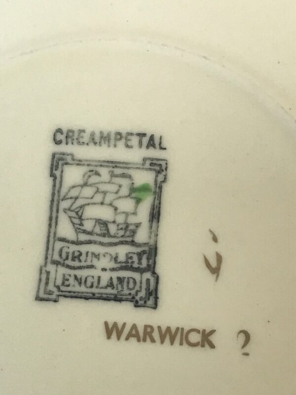 Vintage Creampetal Grindley England Warwick Cream soup and saucer