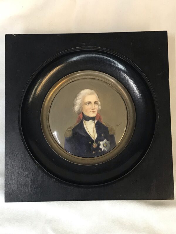 Hand Painted Miniature of Lord Nelson signed "Grant"