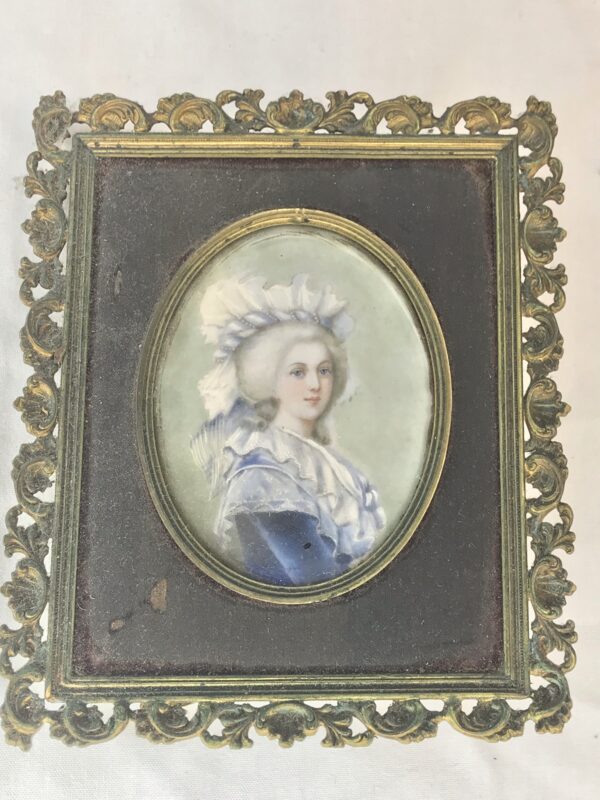 Hand Painted Miniature of Marie Antionette