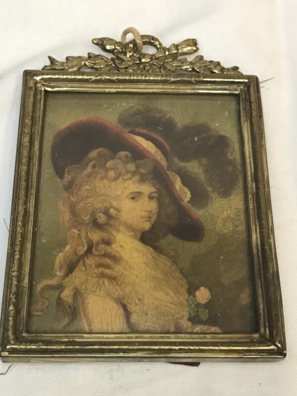 Framed Miniature of Duchess of Devonshire von Gainsborough