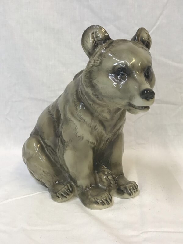 Large Hutschenreuther Porcelain Bear Sitting Figurine made post WWII