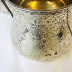 Antique English Victorian Sterling Silver 4 Piece Coffee & Tea Set