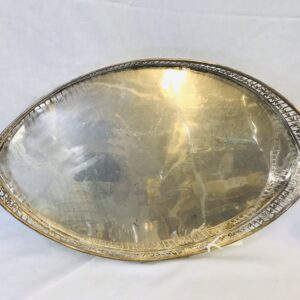 Antique English George V Sterling Silver Gallery Tray