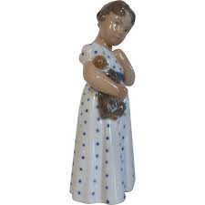 Royal Copenhagen Figurine Girl with Doll on her Arm - 3539