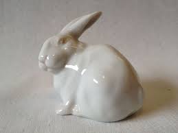 Royal Copenhagen Figurine White rabbit -1691