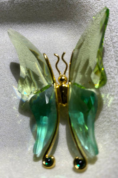 Swarovski Exotic Butterflies Acadia Light Emerald Medium